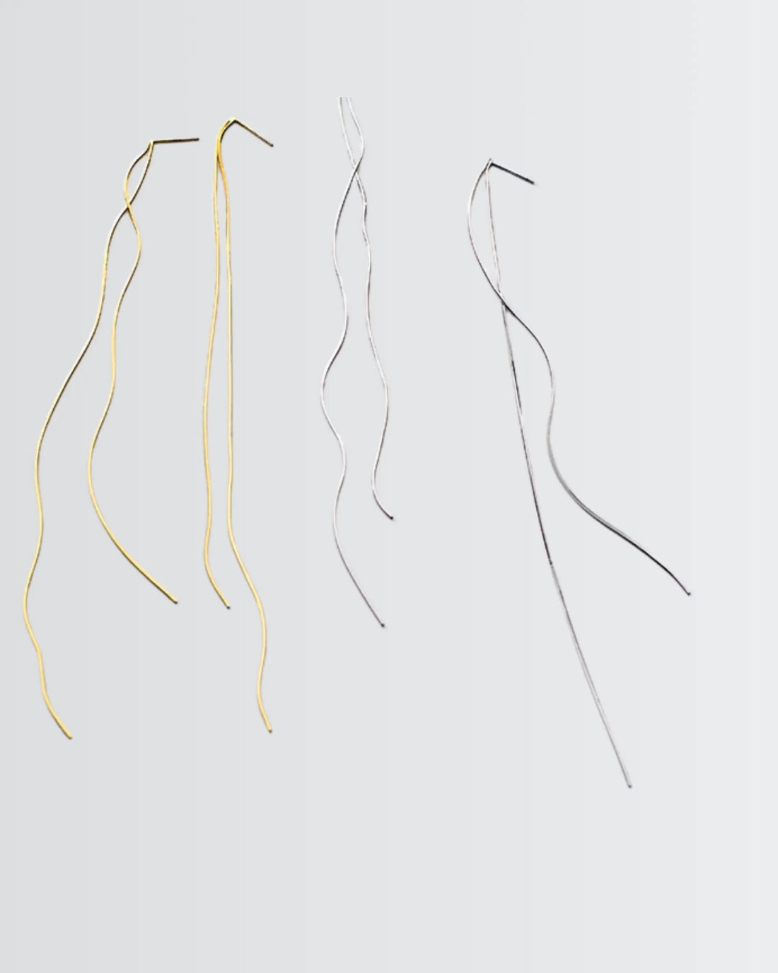 Silkline Elite Chain Earrings - Silver Earrings by BLINGLANE