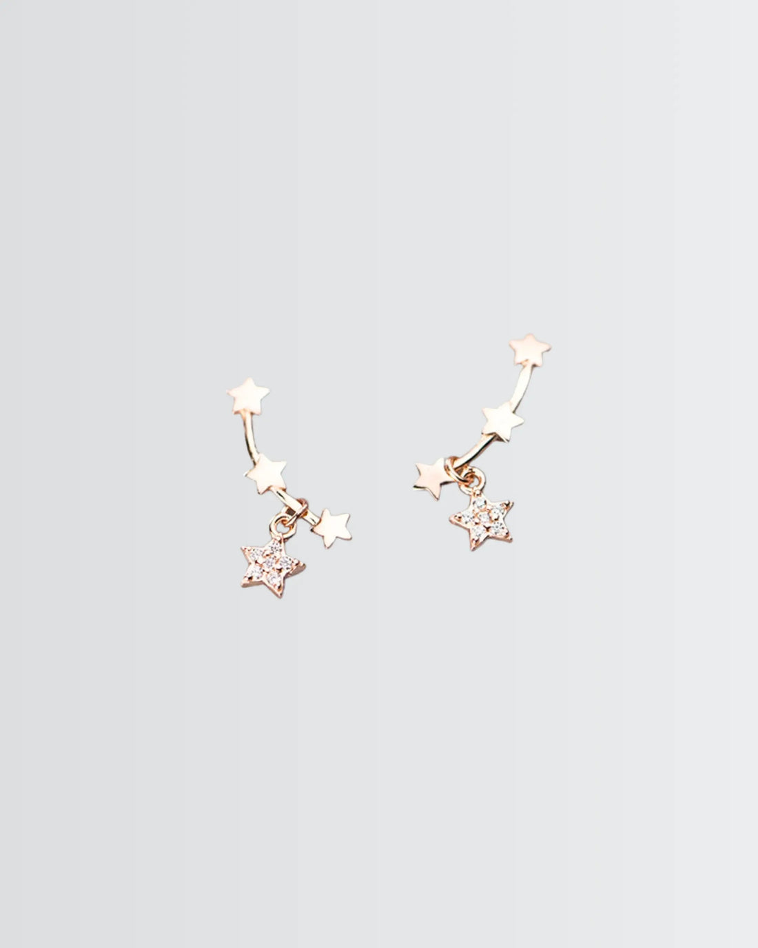 Starlite Minimal Studs - Silver Earrings by BLINGLANE