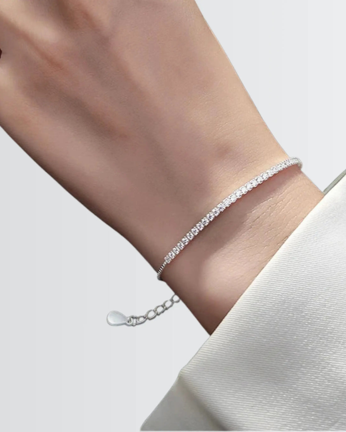 Struck By Shimmer Bracelet -  Silver Bracelet by BLINGLANE