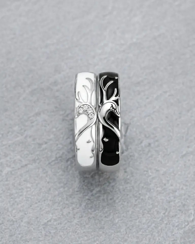 The Antler Promise Love Bands -  Silver Ring by BLINGLANE