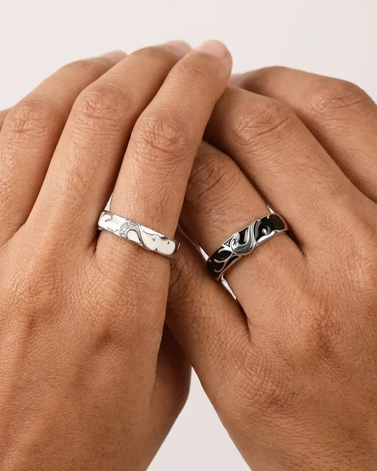 The Antler Promise Love Bands -  Silver Ring by BLINGLANE