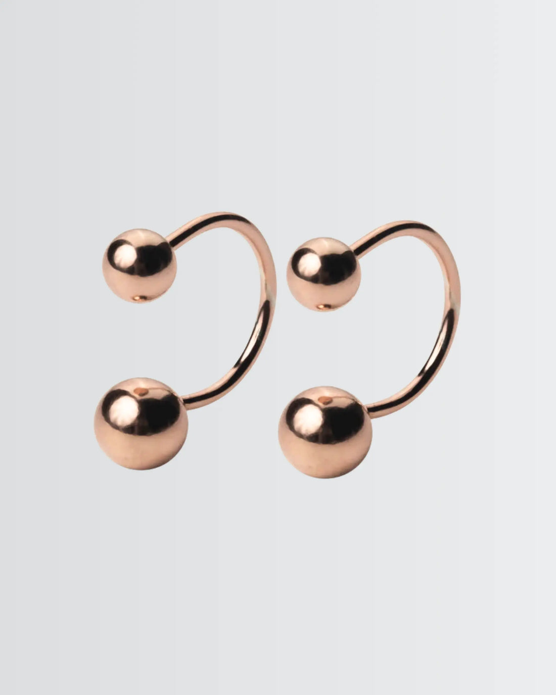The Beaded Affair Minimal Studs - Silver Earrings by BLINGLANE