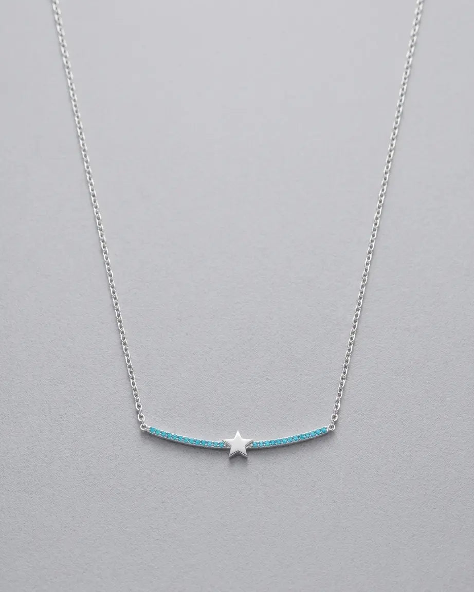 The Sweet Star Bling Necklace -  Silver Necklace by BLINGLANE