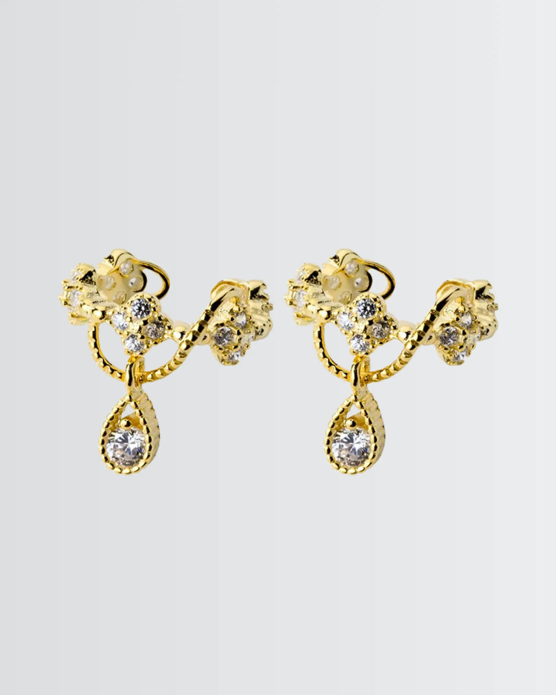Tiny Twinkle Ear Cuffs - Silver Earrings by BLINGLANE