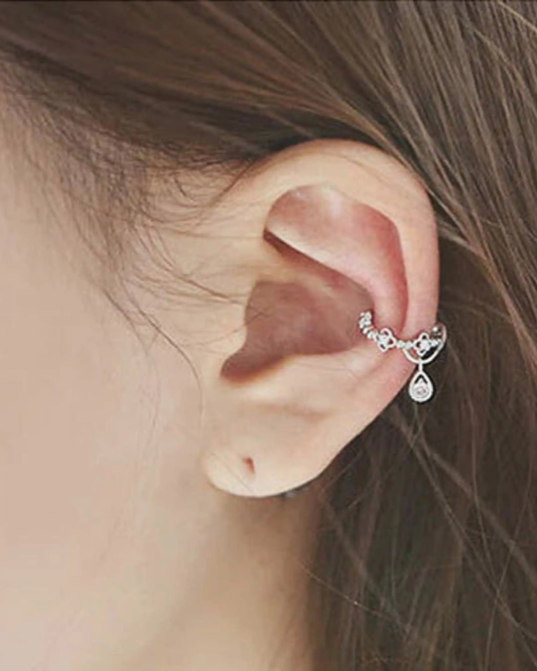 Tiny Twinkle Ear Cuffs -  Silver Earrings by BLINGLANE