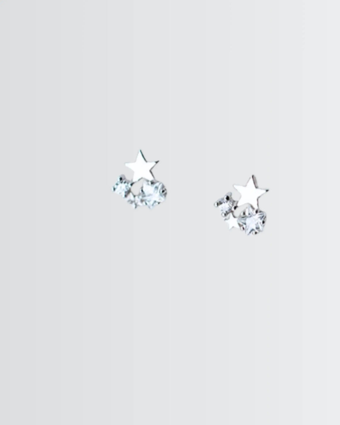 Tiny Twinkles Mini Studs -  Silver Earrings by BLINGLANE