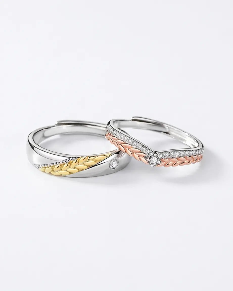 Together in Shine Love Bands -  Silver Ring by BLINGLANE