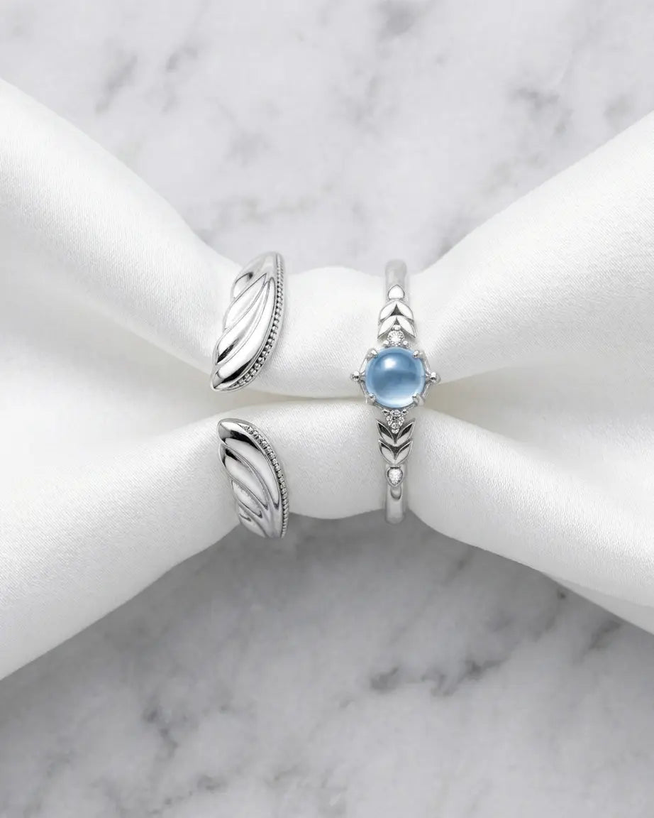 Wherever We Go Together Love Bands -  Silver Ring by BLINGLANE