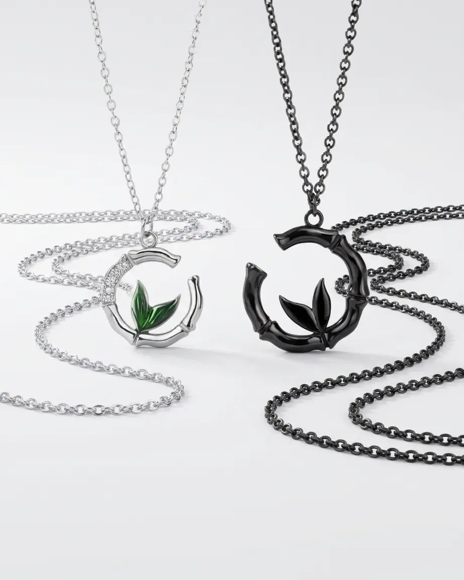 Wildly Yours Forever Couple Necklace - Silver Necklace by BLINGLANE
