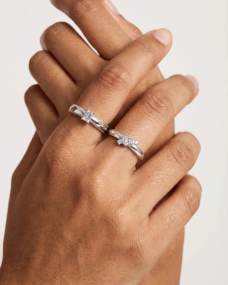 Worn With Love Bands -  Silver Ring by BLINGLANE