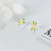 Glazing Dragonfly Mini Studs - Blinglane