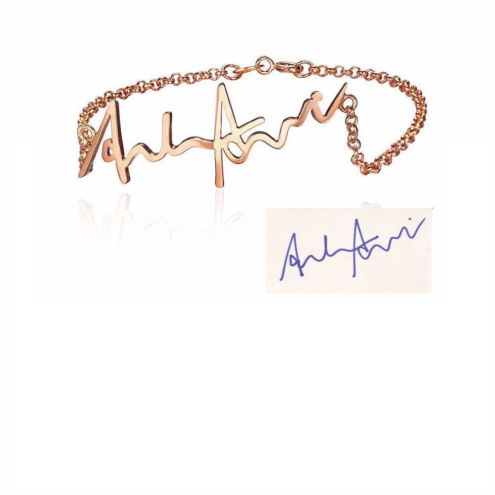 Personalize Your Handwritten Signature Bracelet - Blinglane