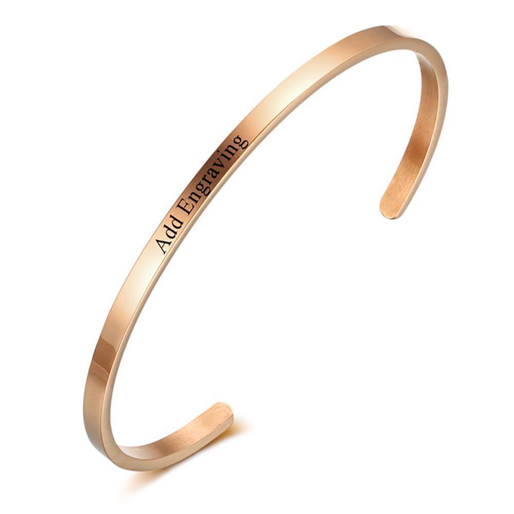 Personalize Your Name 3.5mm Cuff Bangle - Blinglane