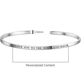 Personalize Your Name 3.5mm Cuff Bangle - Blinglane