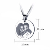 Personalize Your Photo & Message Engraved Necklace - Blinglane