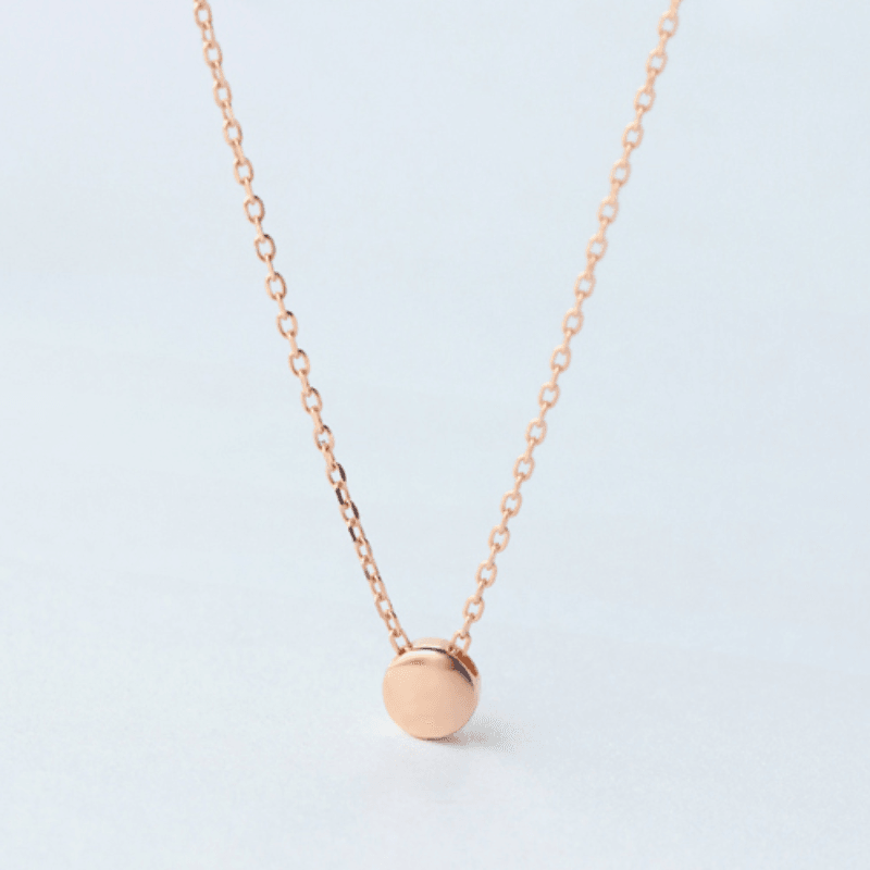Polished Curve Minimal Necklace - Blinglane