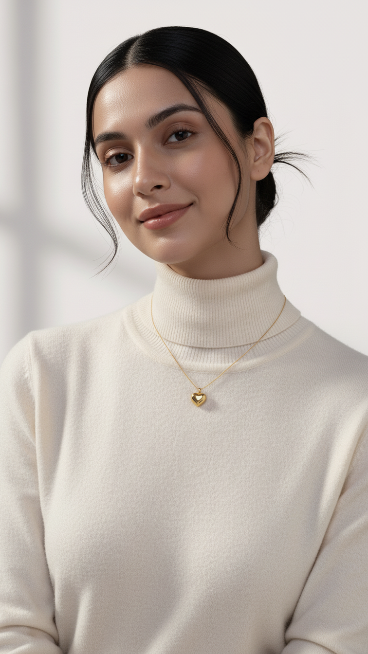 Too Bold To Break Heart Necklace