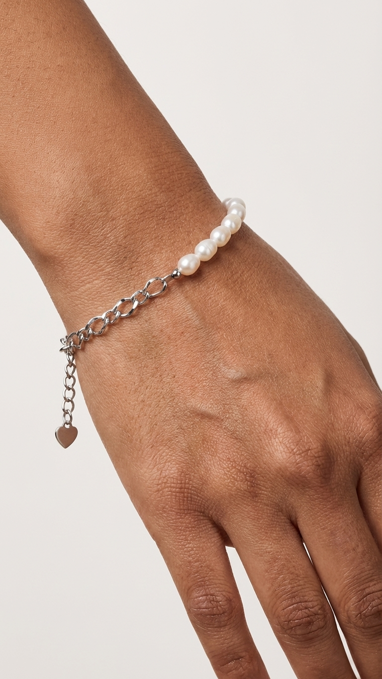 Lustre Links Pearl Bracelet