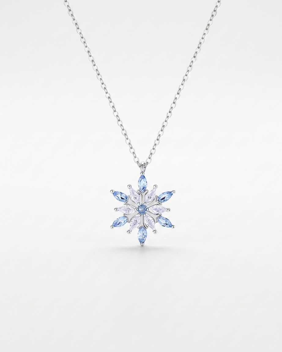 Frozen in Time Snowflake Necklace