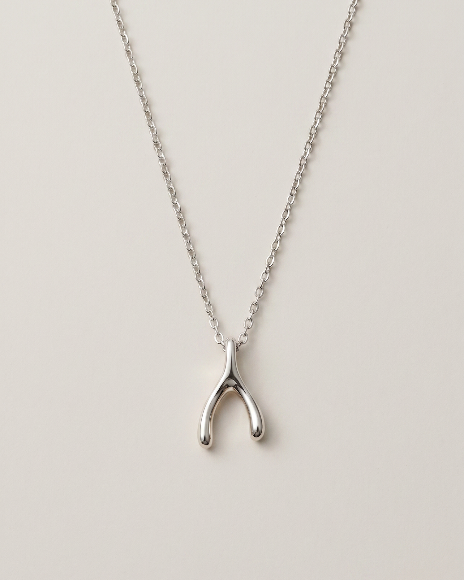 Elegant Wishbone Minimal Necklace - jewellery by BLINGLANE