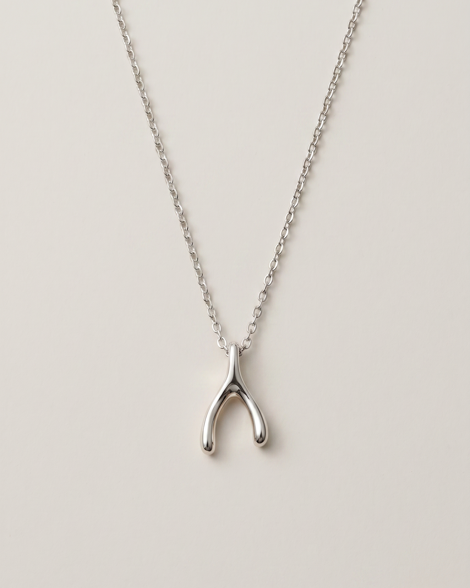 Elegant Wishbone Minimal Necklace - jewellery by BLINGLANE