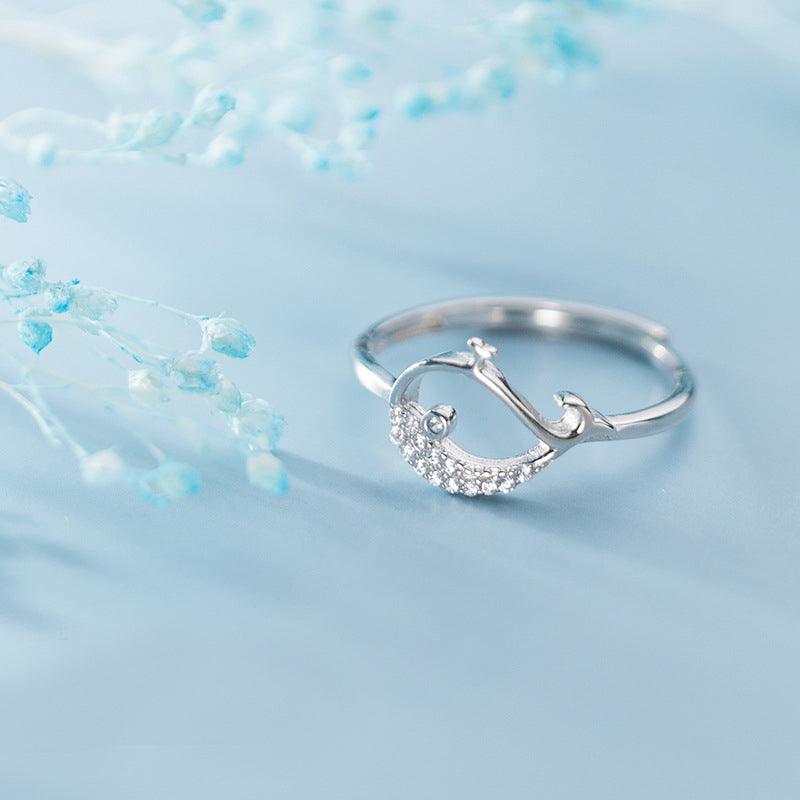 Glitzy Dolphin Ring - Blinglane