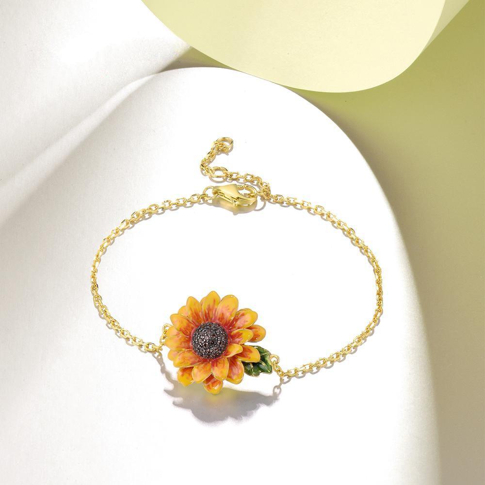 Real on sale sunflower jewelry