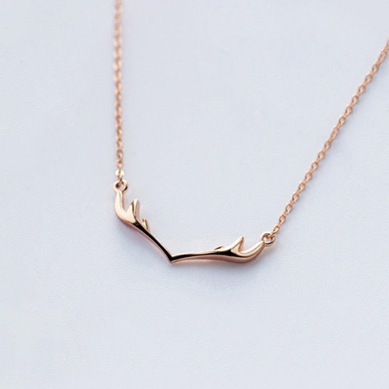 Modish Antlers Minimal Necklace - Blinglane