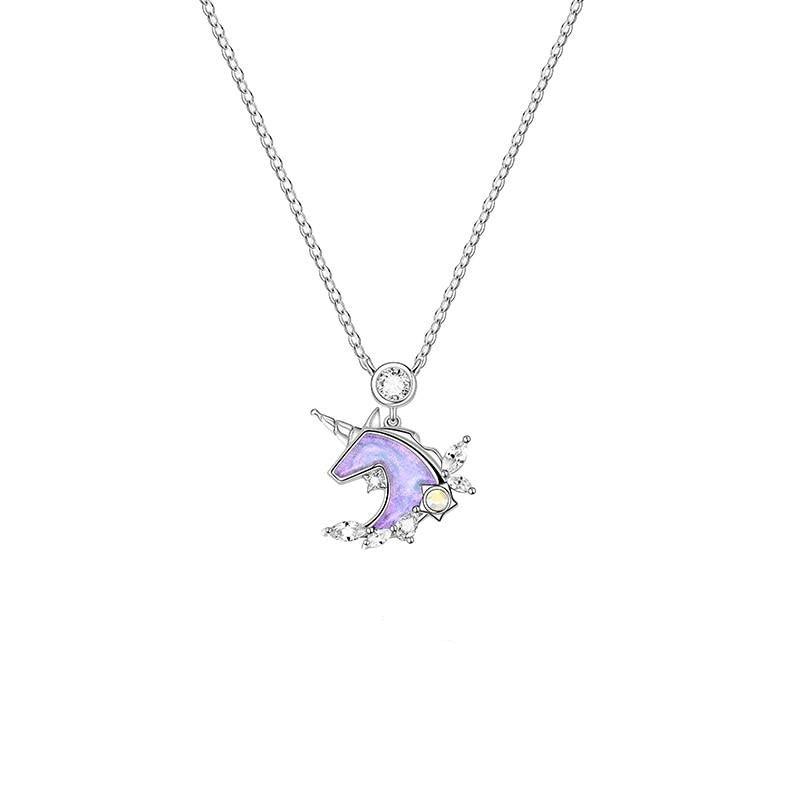 Unicorn Necklace, Girls Gifts, Unicorn Jewellery for Kids, Name Jewelry,  Childrens Jewellery, Initial Necklace for Little Girls, Colourful - Etsy  India