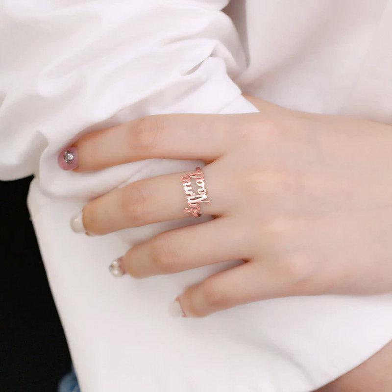 Personalize Two Names Ring - Blinglane