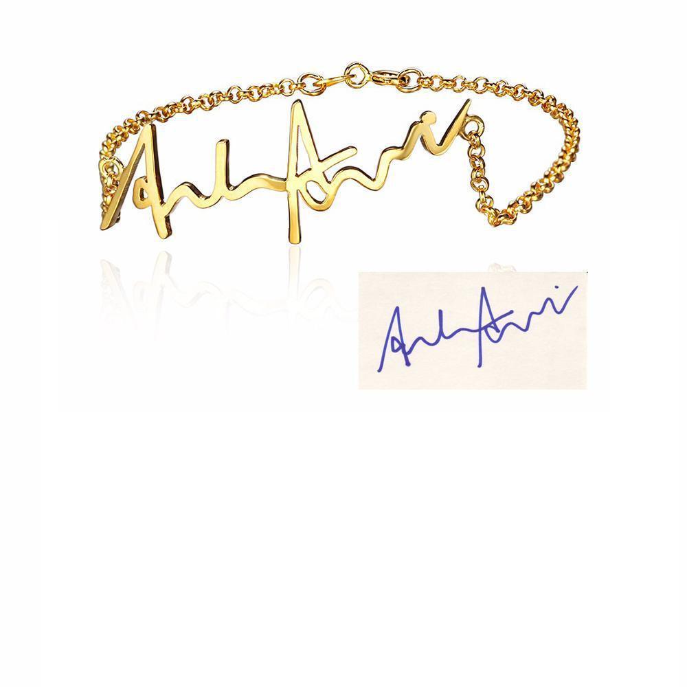 Personalize Your Handwritten Signature Bracelet - Blinglane