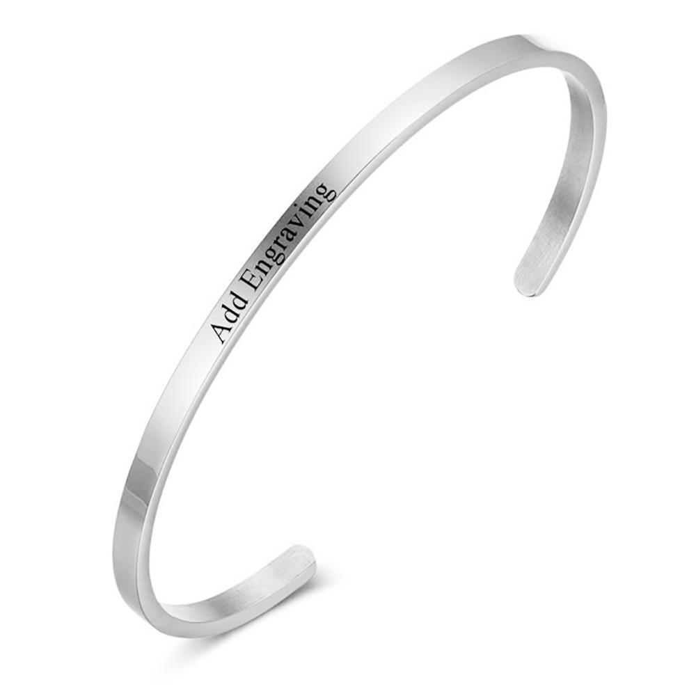 Personalize Your Name 3.5mm Cuff Bangle - Blinglane