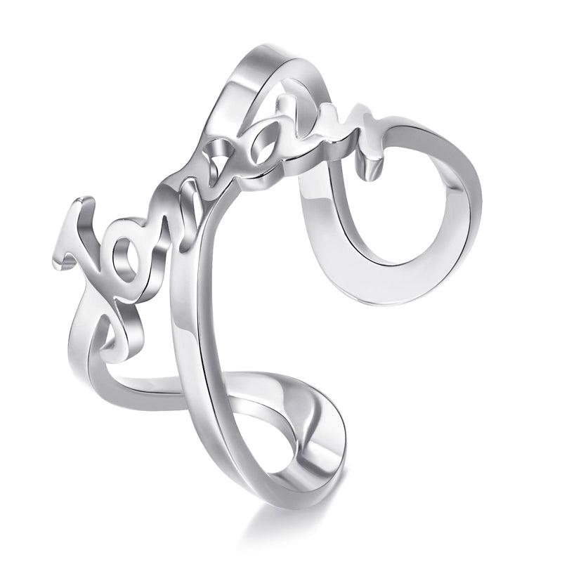 Personalize Your Name Infinity Ring - Blinglane