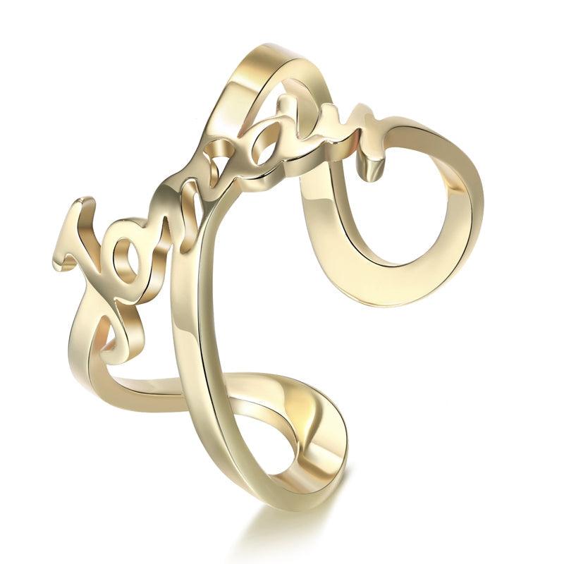 Minimal Diamond Infinity Promise Ring | Infinity diamond ring, Gold  infinity ring, Engagement ring shapes