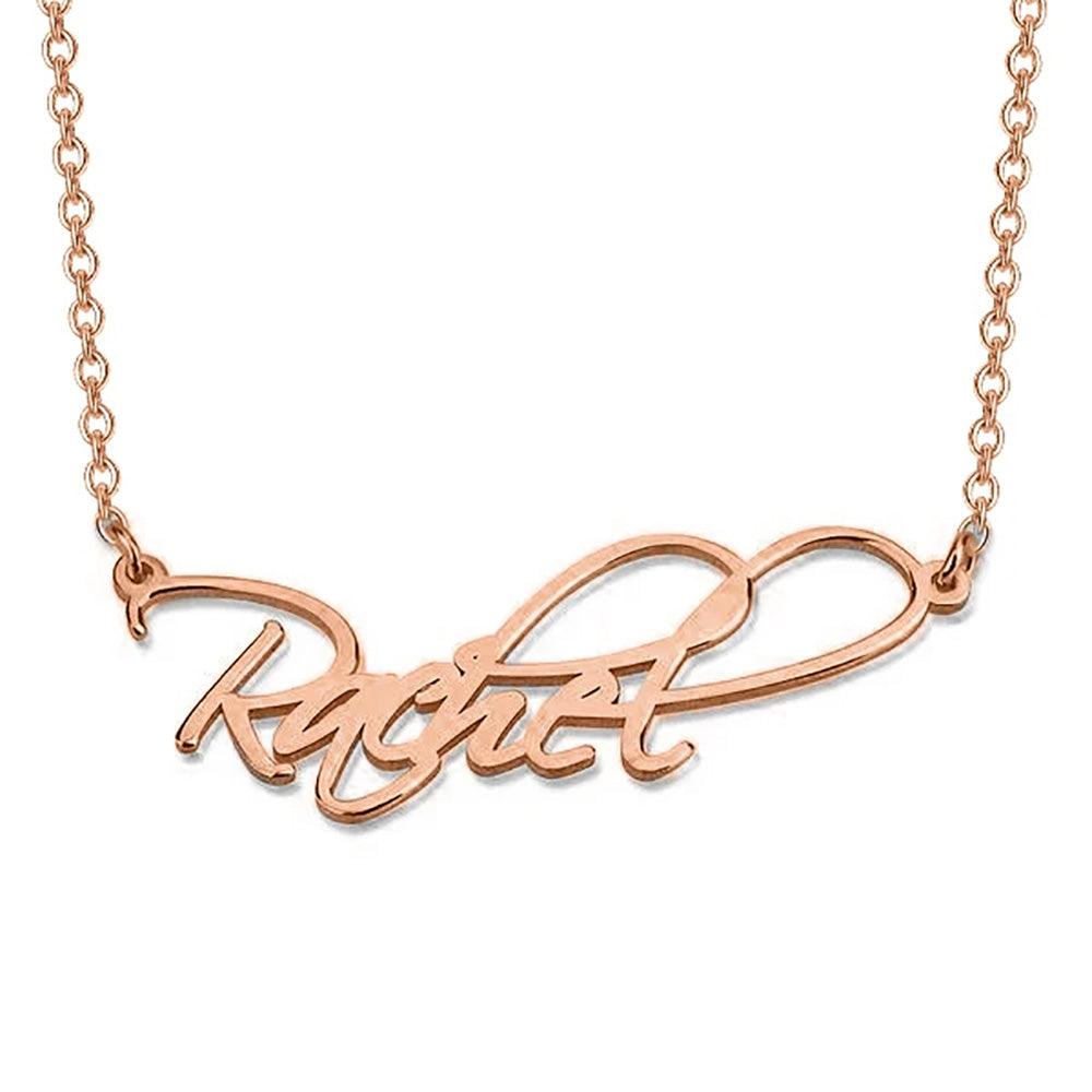 Personalized Double Plated Name Necklace with Cuban Chain – Tres Colori  Jewelry
