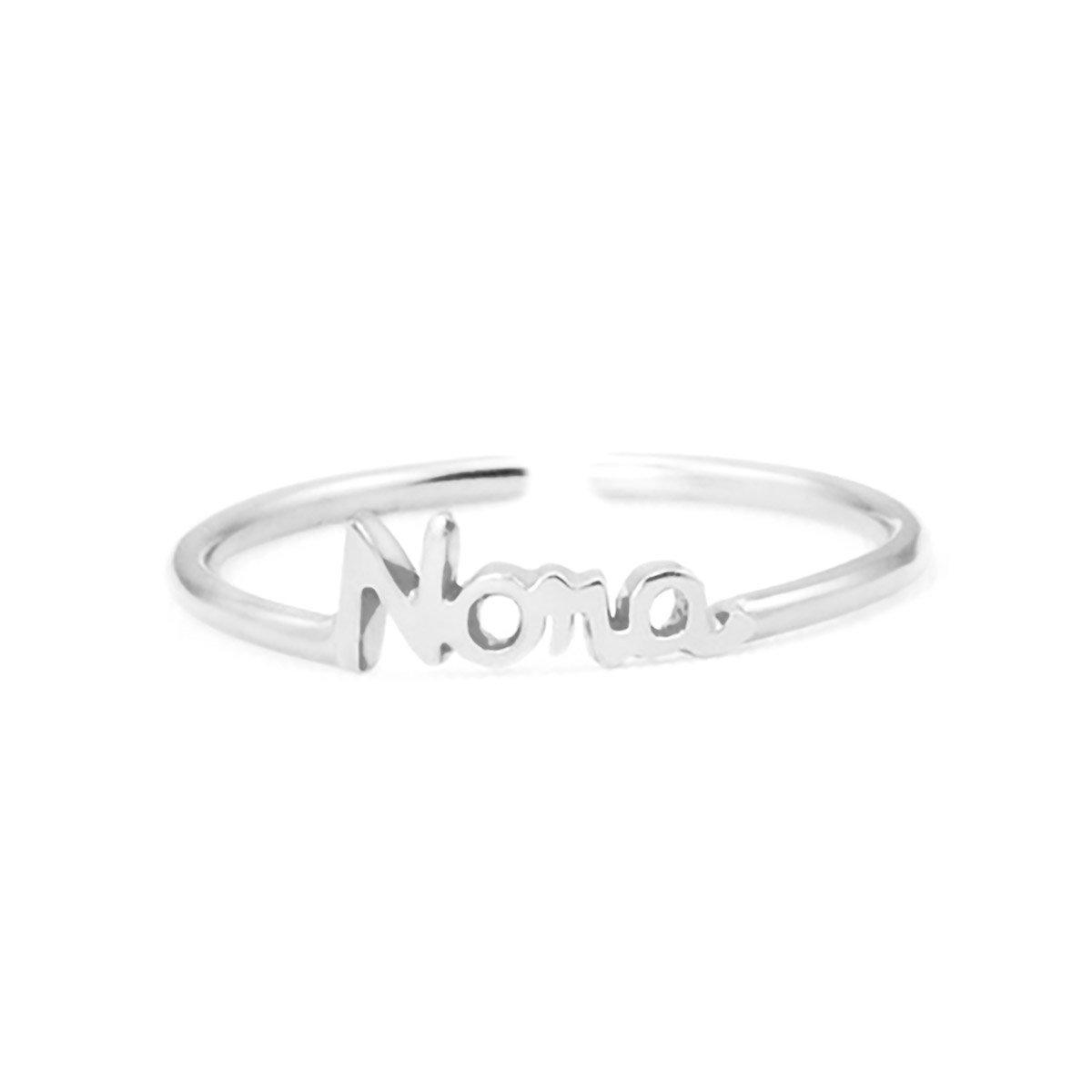 Customized Silver Ring With Name | Silver rings, Rings, Embossed rings