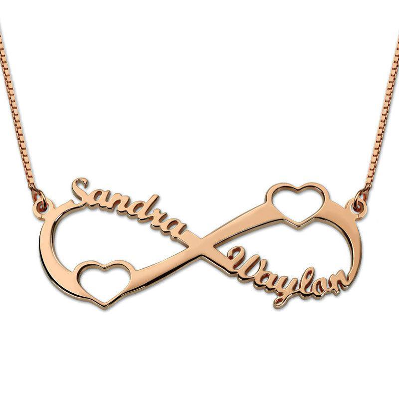 Personalize Your Names Infinity Heart Necklace - Blinglane