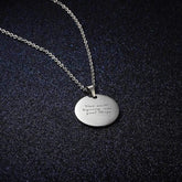 Personalize Your Photo & Message Engraved Necklace - Blinglane