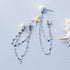 Posh Dangly Pearl Earrings - Blinglane