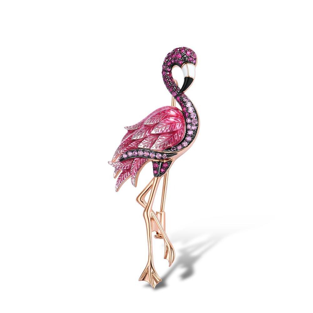Ravishing You Flamingo Brooch - Blinglane