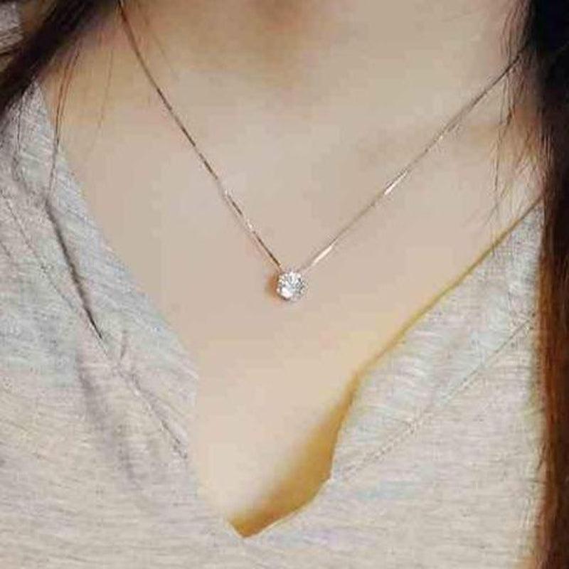 Sexy Solitaire Necklace - Blinglane