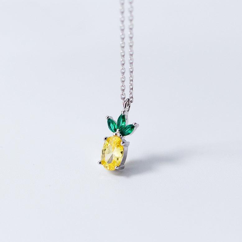 Tropical Pineapple Minimal Necklace - Blinglane