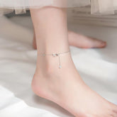 Twinkling Butterflies Minimal Anklet - Blinglane